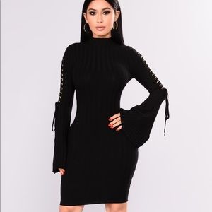 Ripped Long Sleeve dress